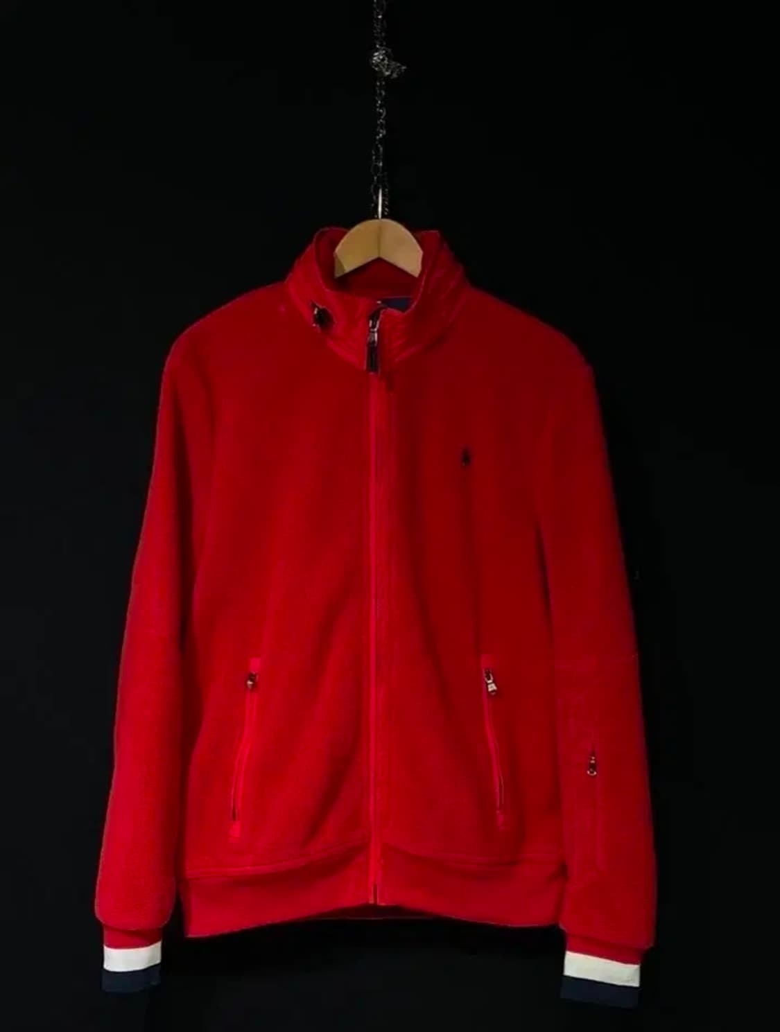 폴로 랄프로렌 레드 폴라텍 자켓 상품이미지1