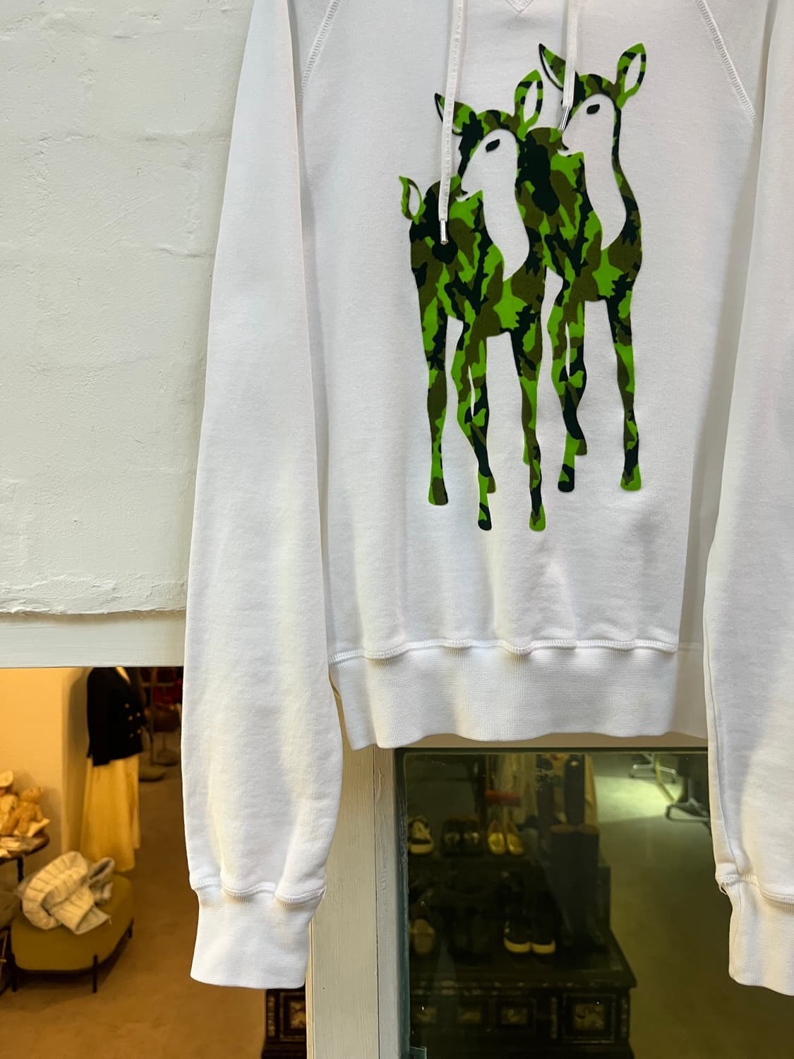 Dsquared2 카모플라쥬 디어 화이트 후드티 S 상품이미지4