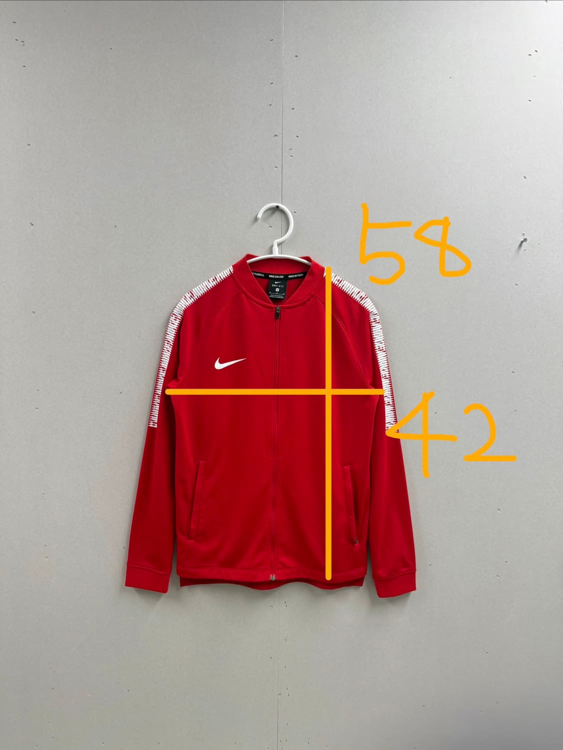 키즈M 여성44-55 / 나이키 빅스우시 져지 트랙탑 레드 상품이미지2
