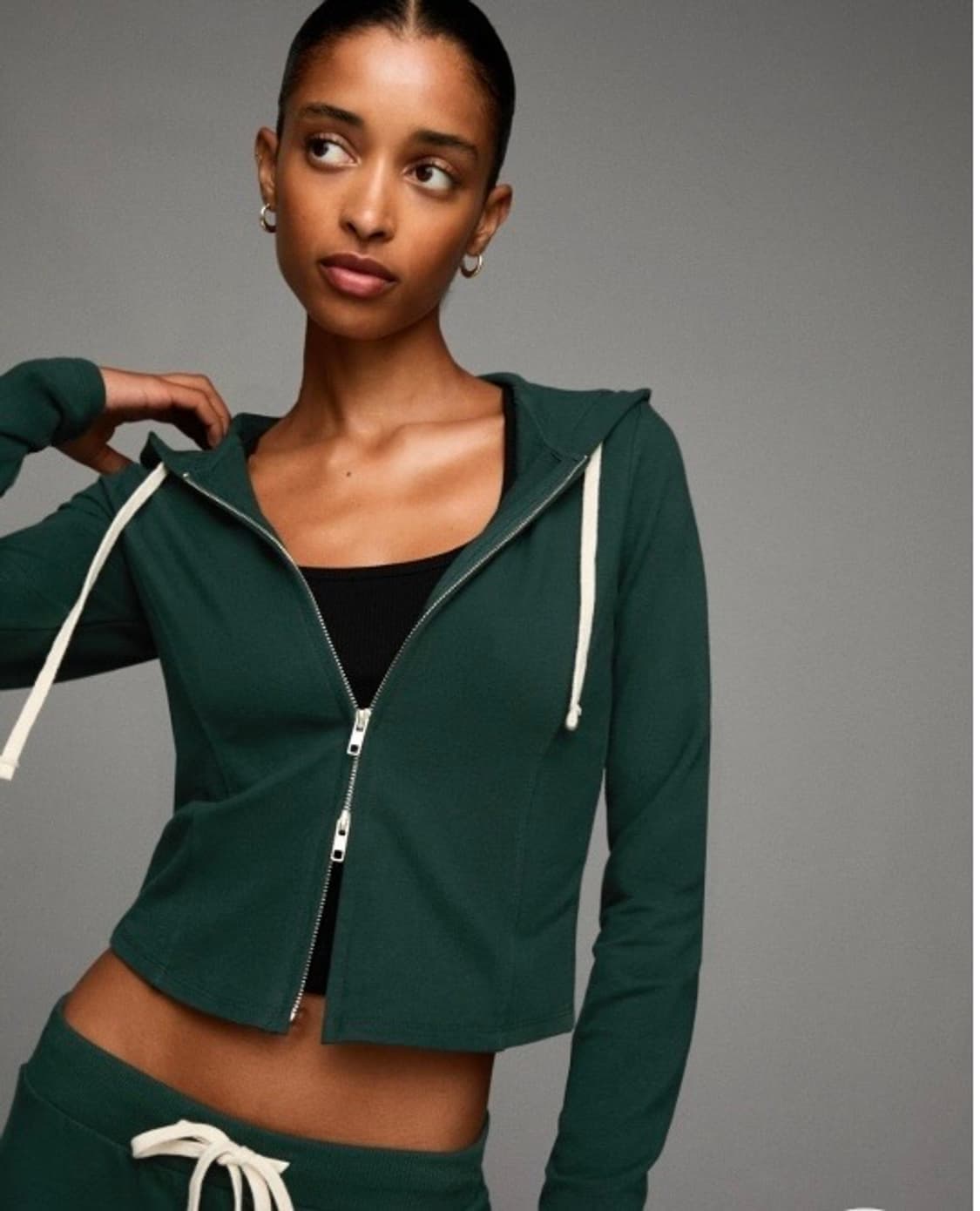 버쉬카 데일리 그린 집업 후드티 XS 상품이미지1