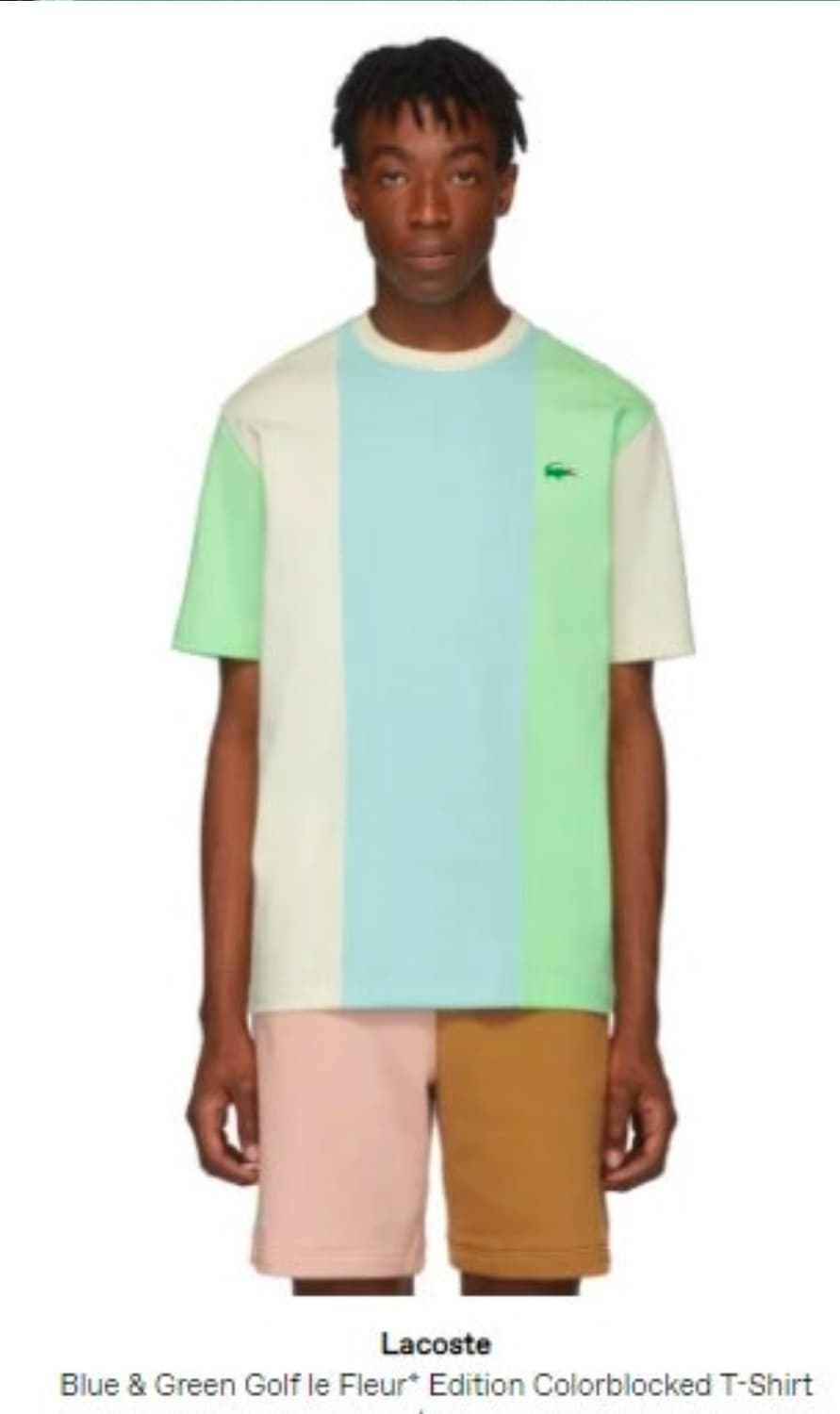 라코스테 x 골프왕 골프 르 플레르 콜라보 티셔츠 상품이미지9