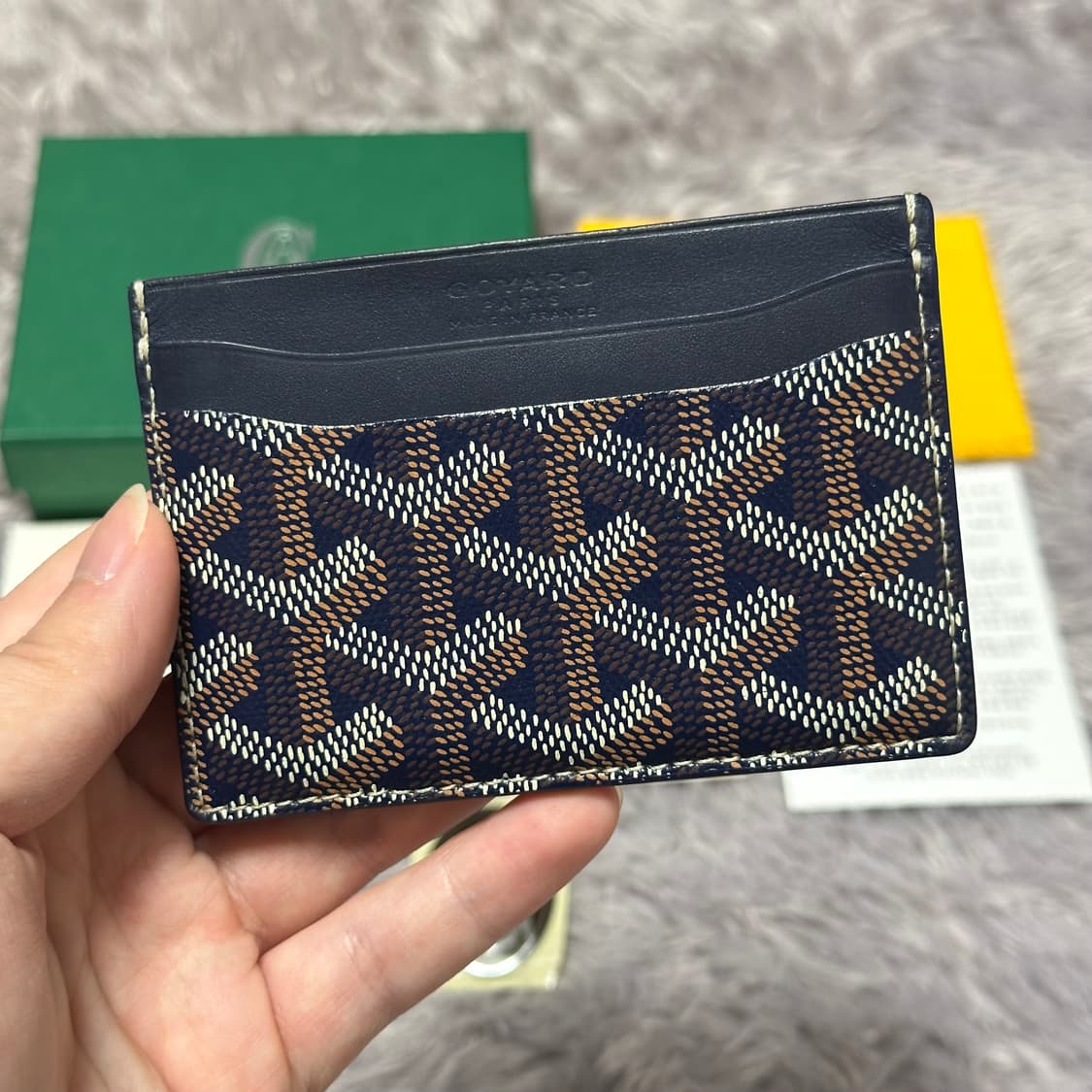 [풀구성] 고야드 생쉴피스 카드지갑 스페셜네이비 상품이미지2