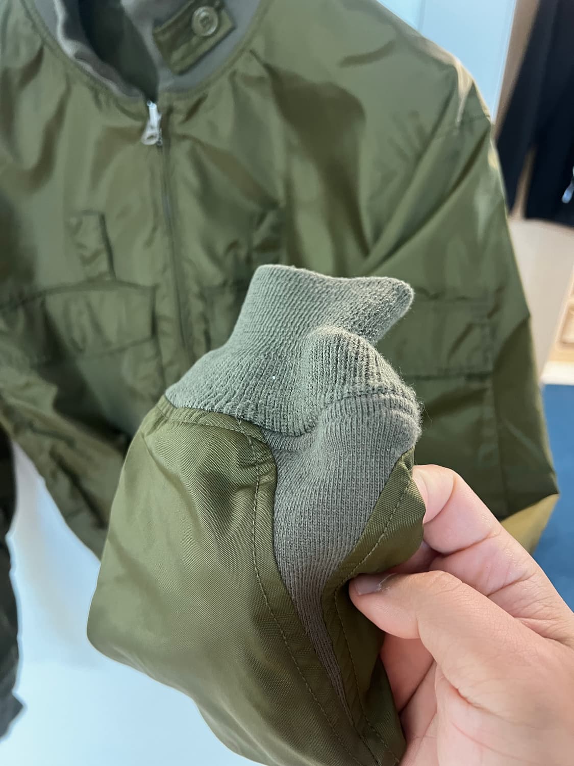 올리브드랩 서비스 크루맨 자켓 Olive S 상품이미지6