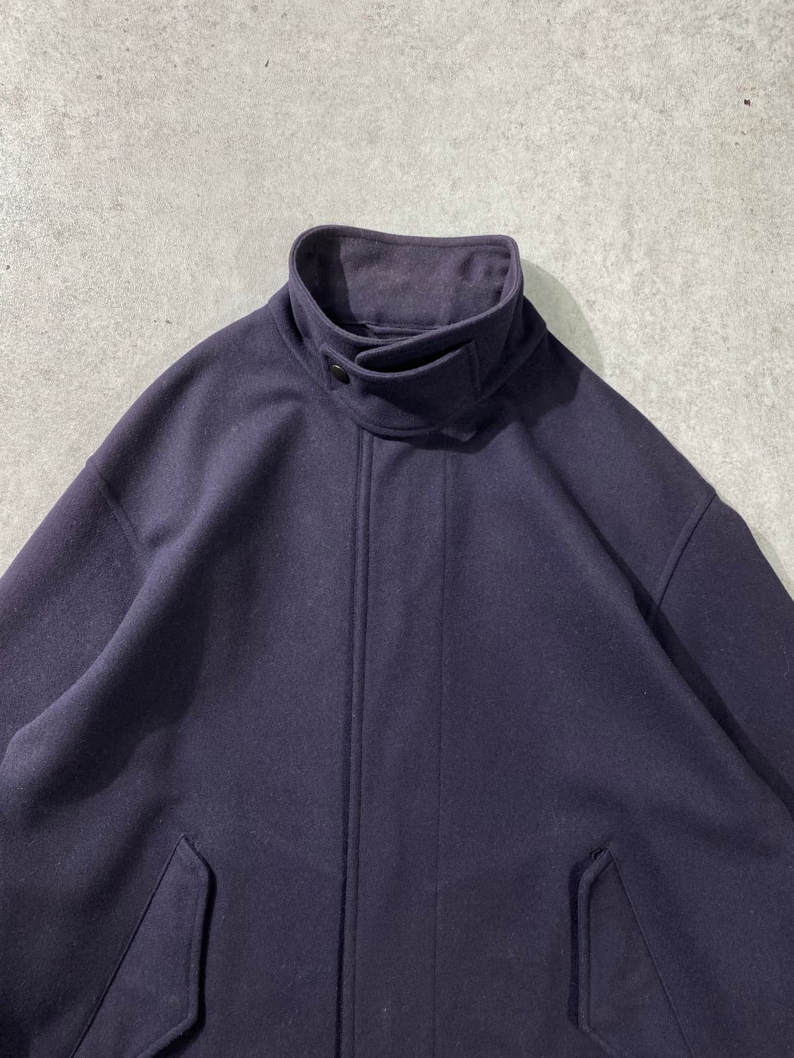 [2] COMOLI 코모리 16aw 네이비 펠튼 울 블루종 상품이미지3