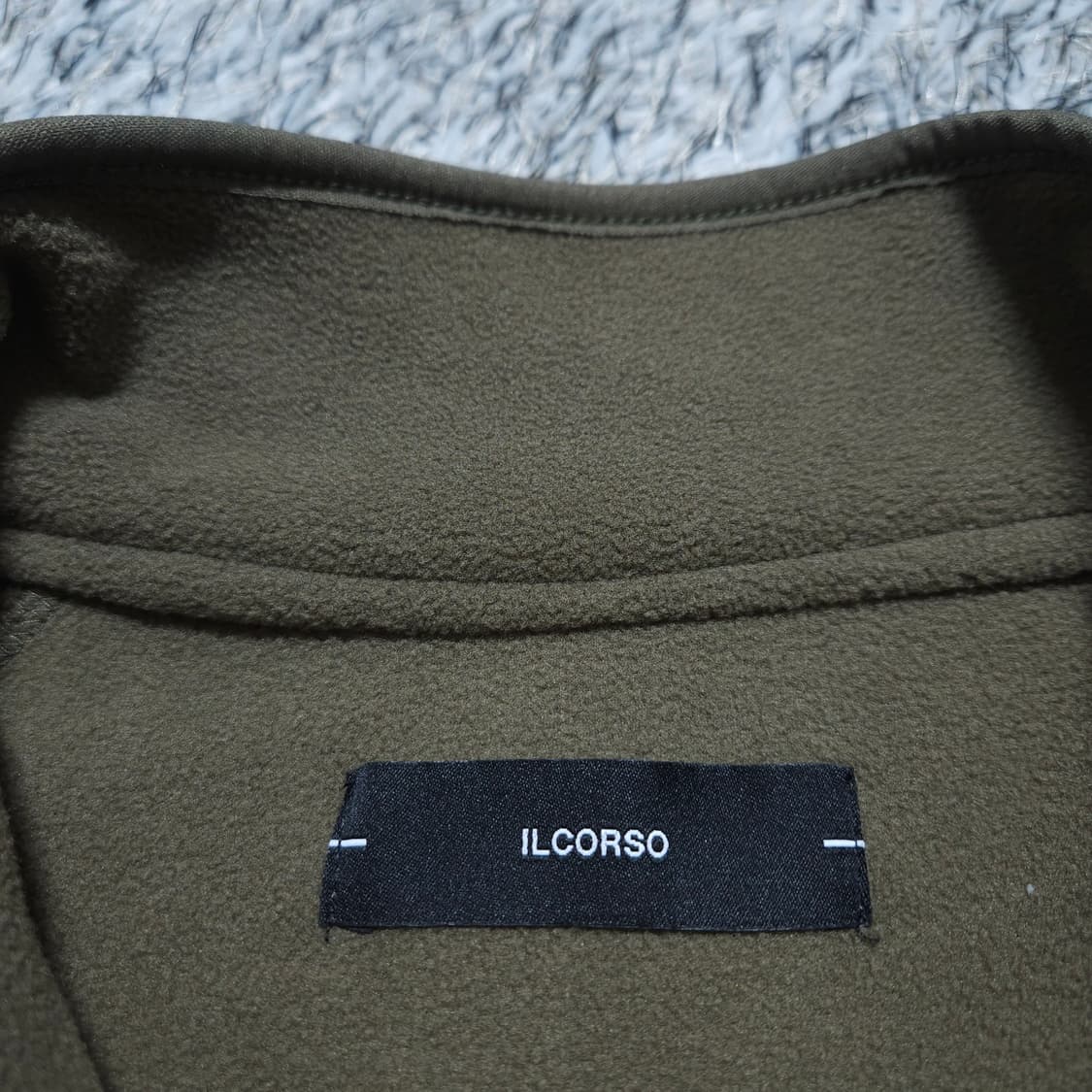 일꼬르소) M 남자 오버핏 뽀글이맨투맨 단추반집업 / 왕눈이샵 상품이미지9