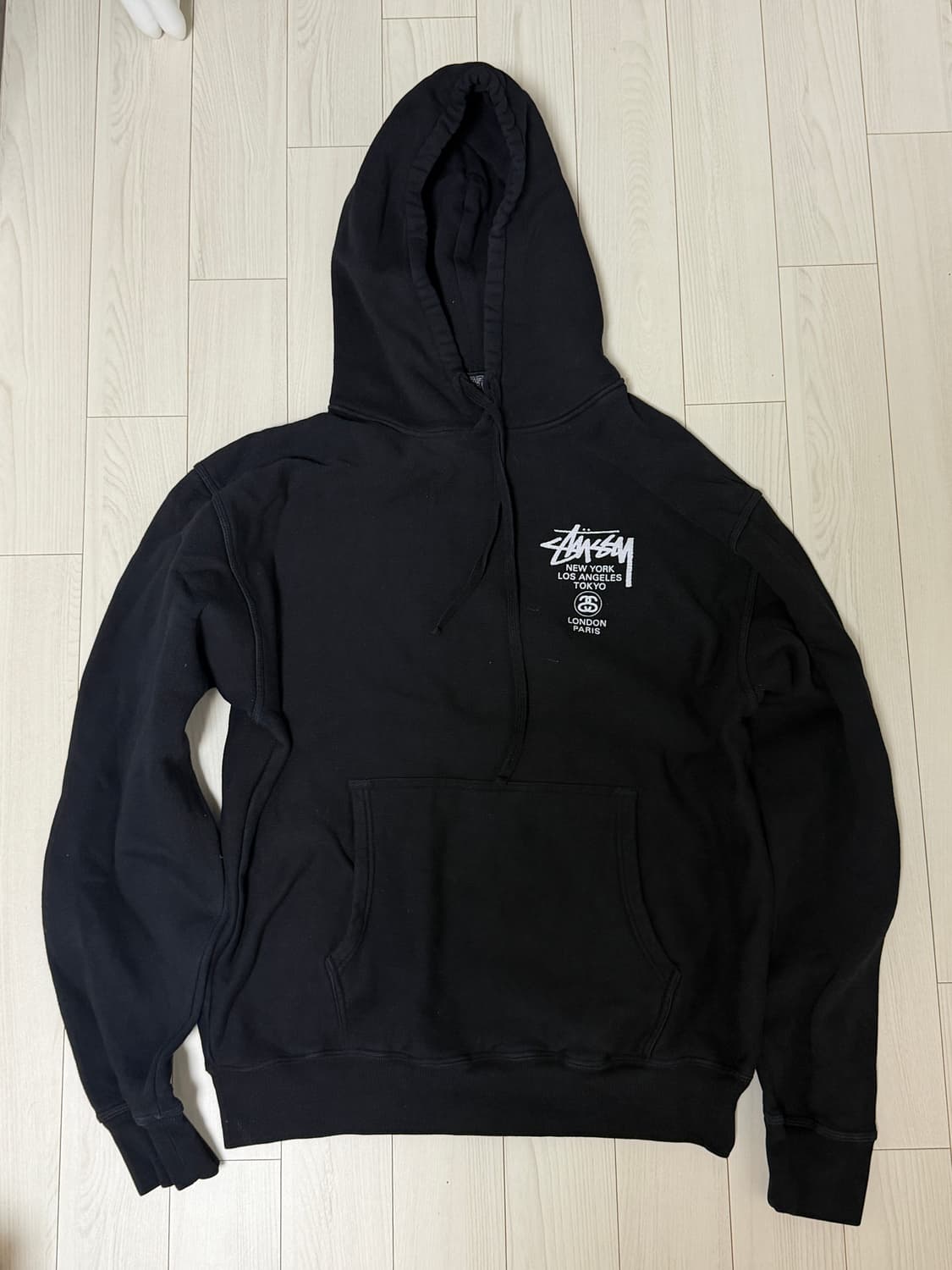 스투시 월드투어 후드티 블랙 M World Tour Hoodie 상품이미지1