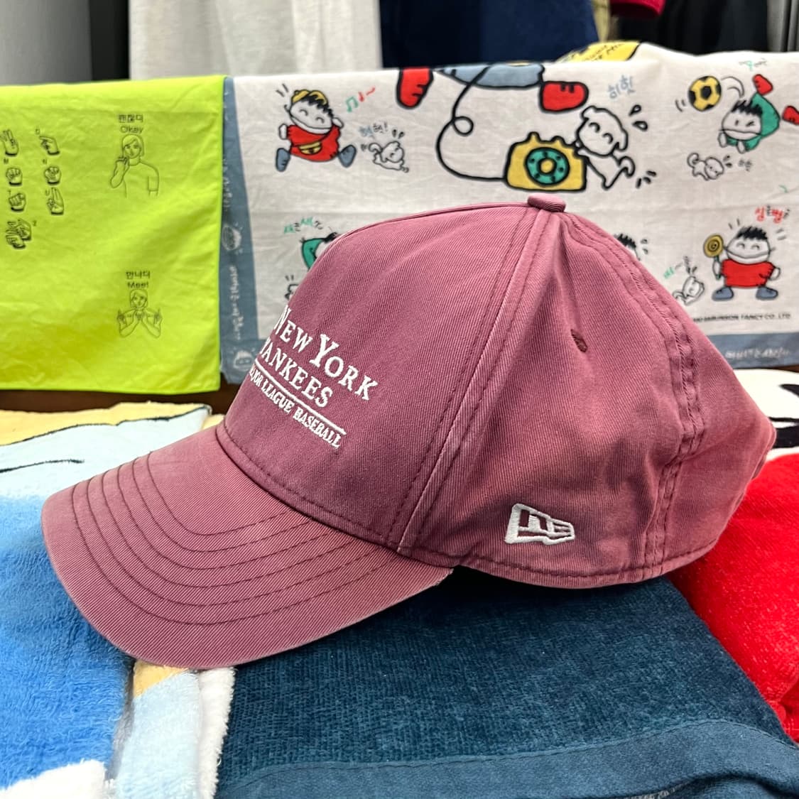 뉴욕 양키스 로고 워싱 볼캡 상품이미지3