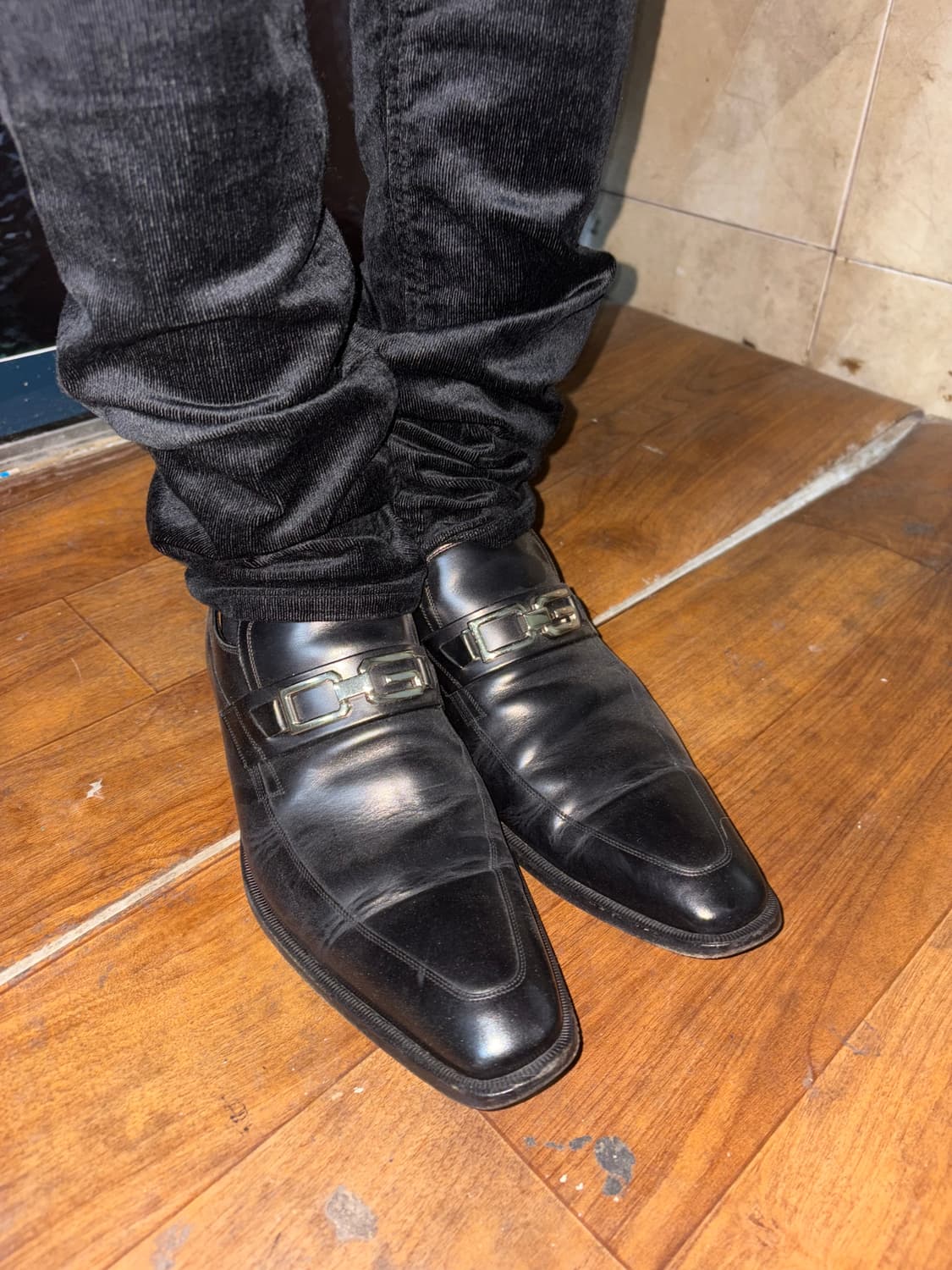 D&G black leather shoes 상품이미지5