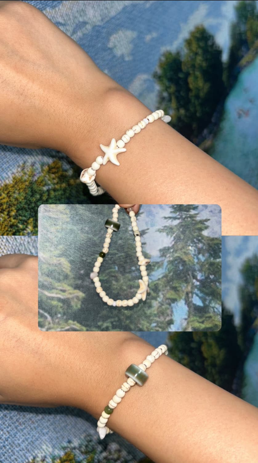 빈티지 비즈 바다 팔찌 /  sea bracelet 상품이미지1