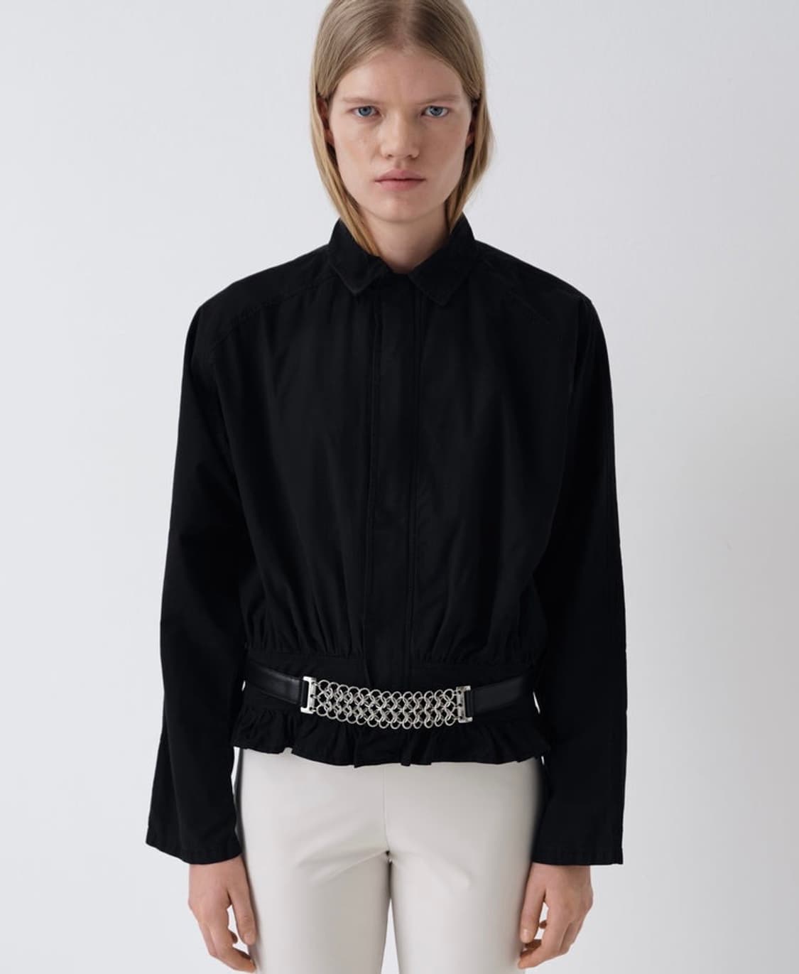 [S,M]기마구아스 Ashley 프릴 자켓/블랙 상품이미지6