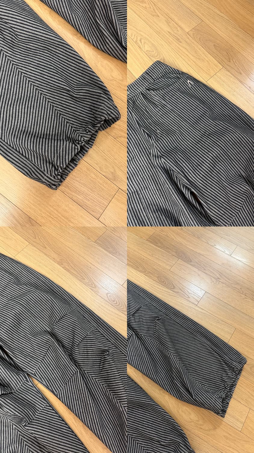 [2size] 아캄 핀턱 스트라이프 데님팬츠 상품이미지3