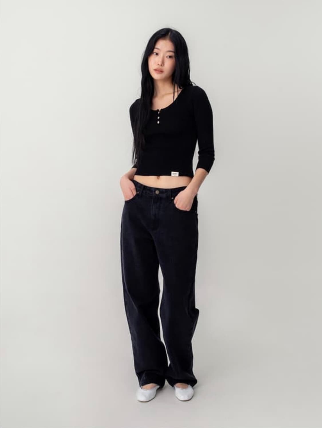 글로니 THE JANE JEANS (BLACK) 상품이미지1