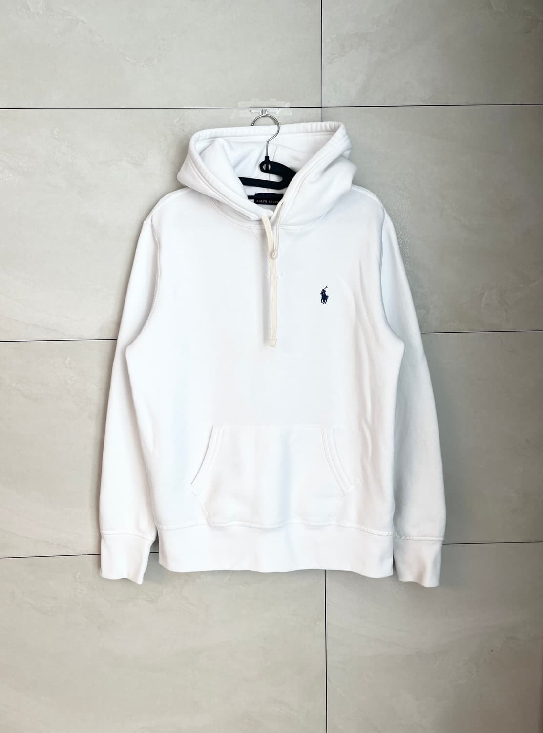 폴로 랄프로렌 화이트 후드티 (M)  상품이미지1
