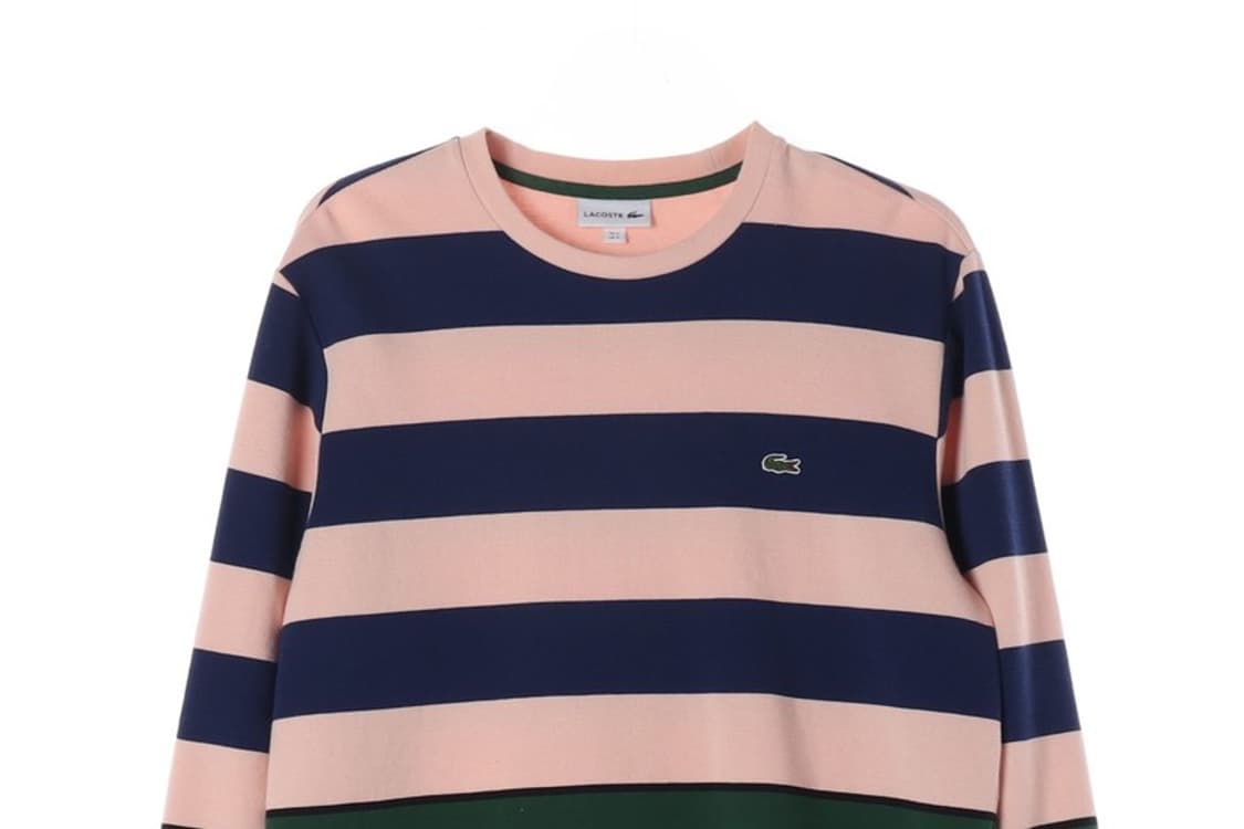 라코스테 스트라이프 맨투맨 M 상품이미지3