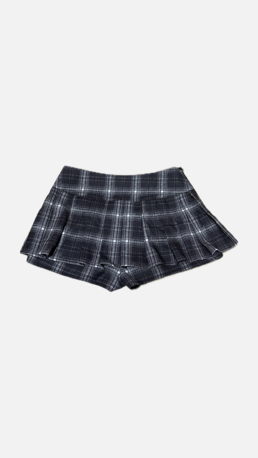 체크 로우라이즈 미니스커트팬츠 상품이미지2