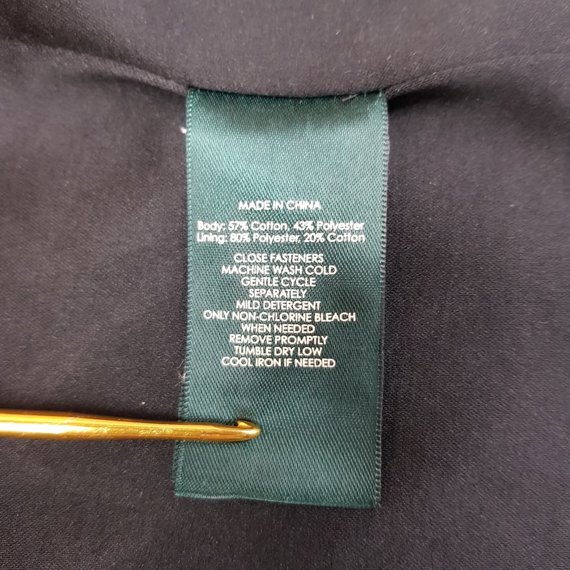 로렌 랄프로렌 블랙 벨티드 트렌치 코트 XXS사이즈 상품이미지9