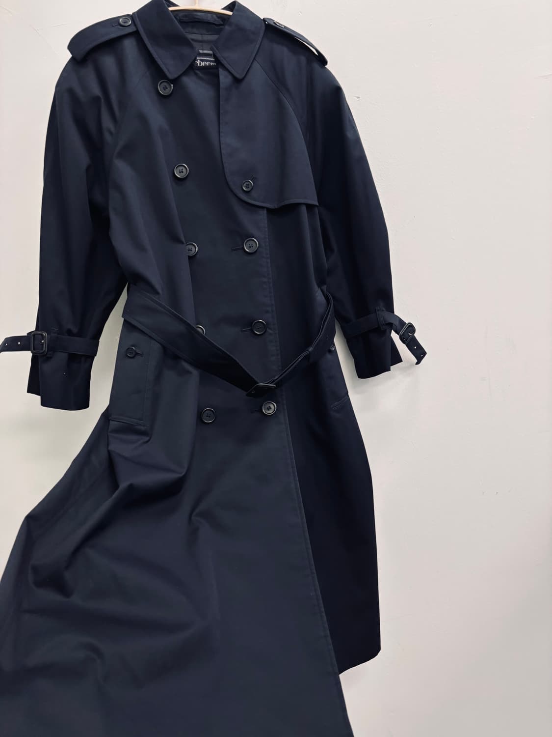 버버리(Burberrys) 아카이브 네이비 트렌치코트 상품이미지4