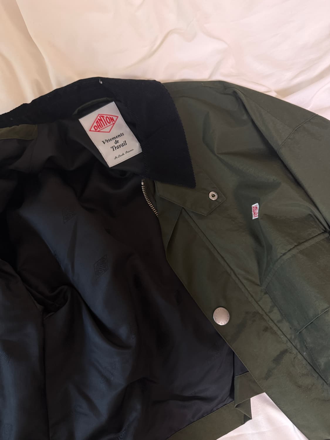 단톤 나일론 워크 자켓 카키 38 새상품급 상품이미지2