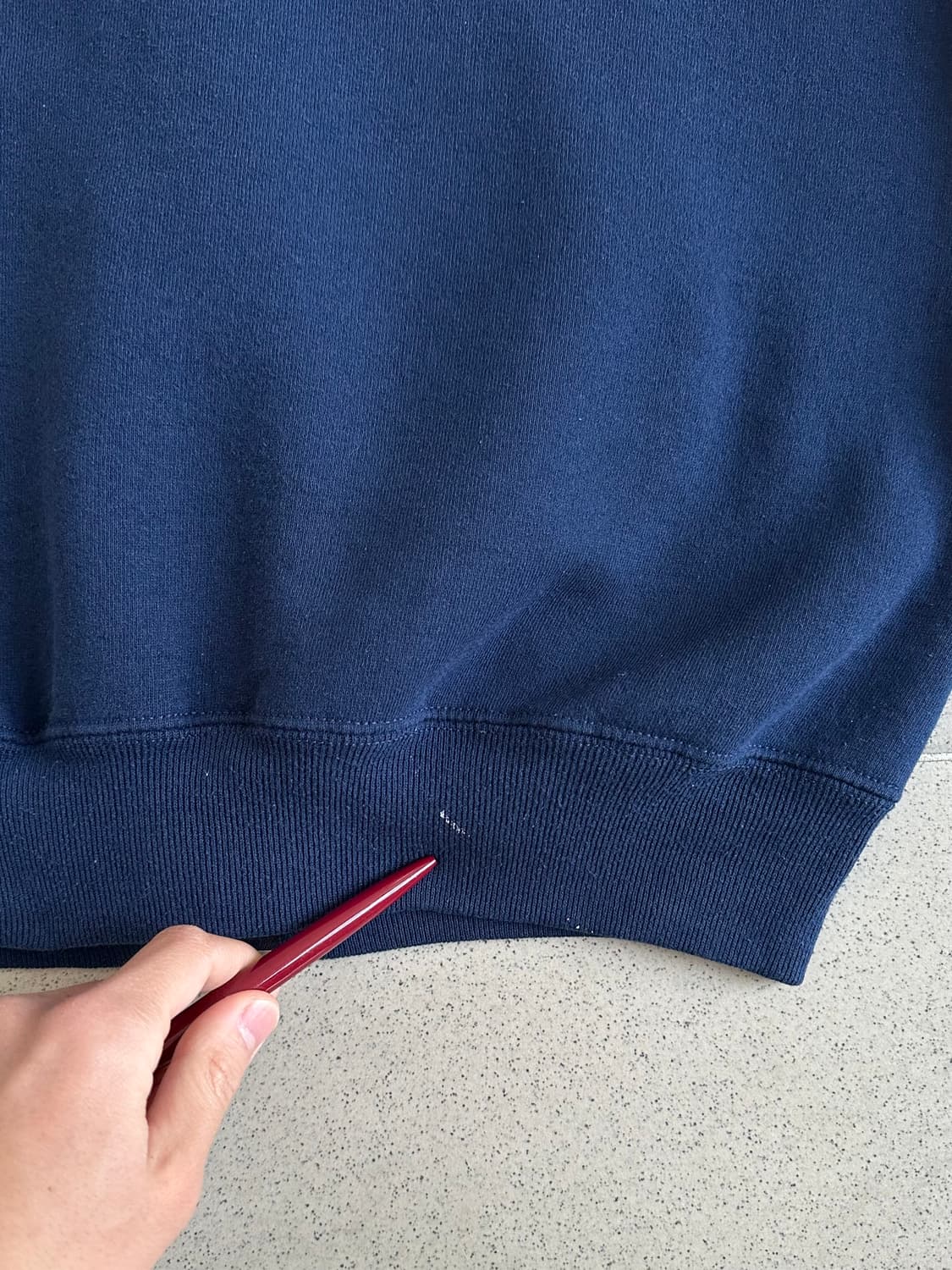 90s 빈티지 러셀 후드집업 네이비 L USA 상품이미지6