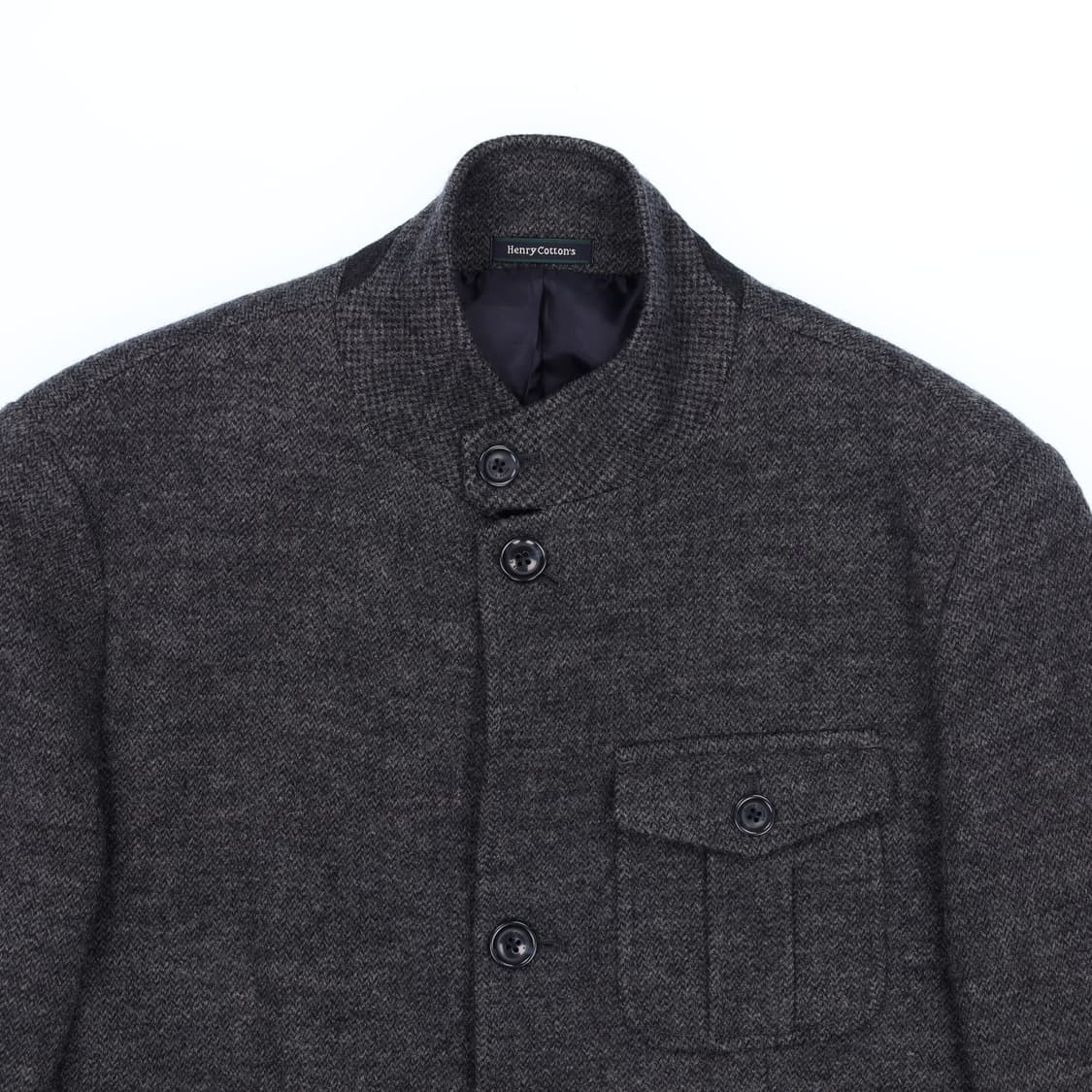 [100] 헨리코튼 클래식 모 헤링본 테일러드 자켓 N6905 상품이미지3