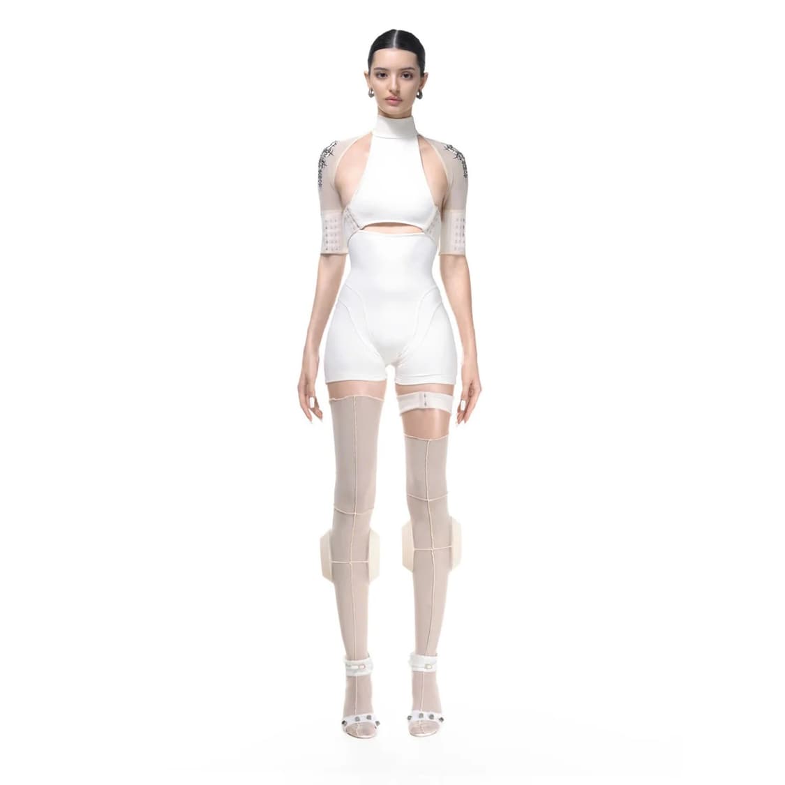 CAT TATTOO TAN PLAYSUIT 상품이미지5