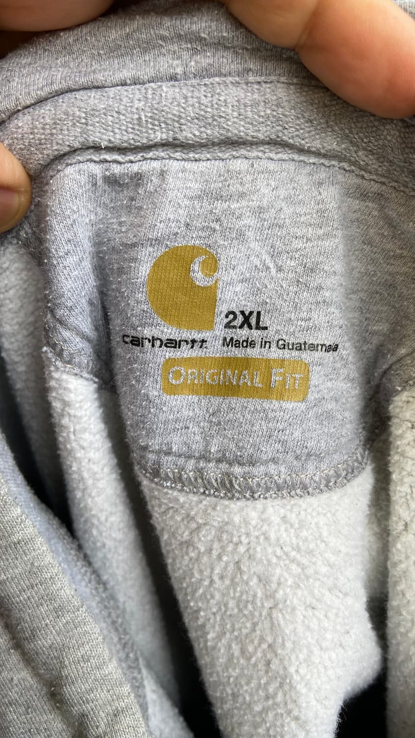 실측 3XL) 칼하트 레인 디펜더 그레이 후드 상품이미지6