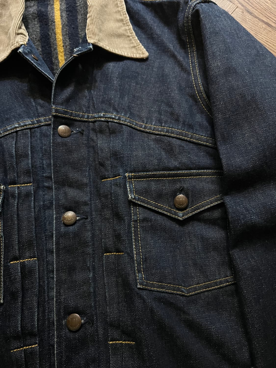[S]90's 101w 유니온메이드 블랭킷 라이닝 데님 트러커 자켓 상품이미지3