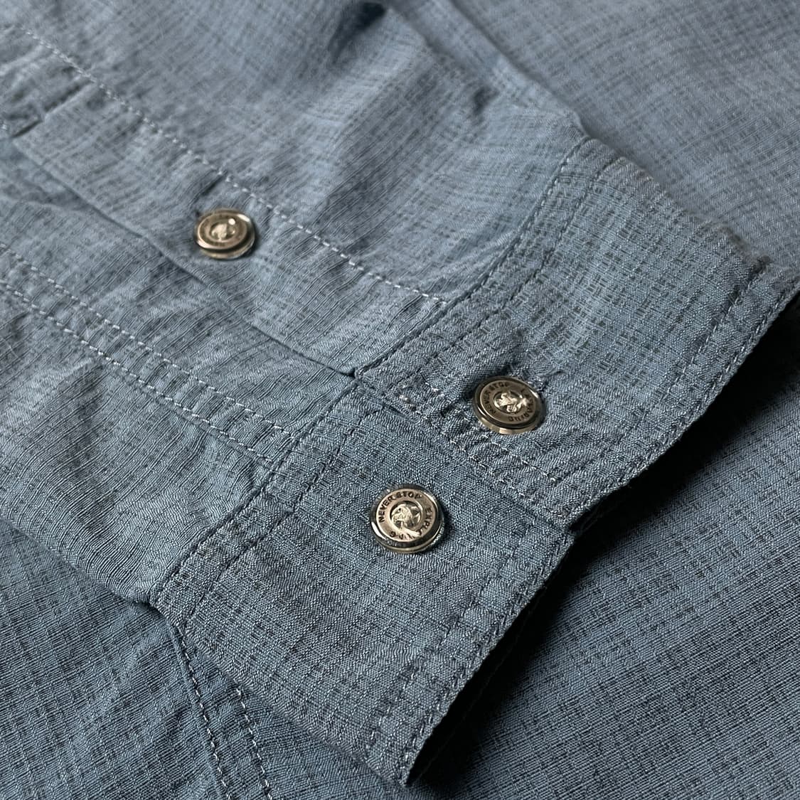 THE NORTH FACE 노스페이스 빈티지 블루 체크 셔츠 A00514 상품이미지5