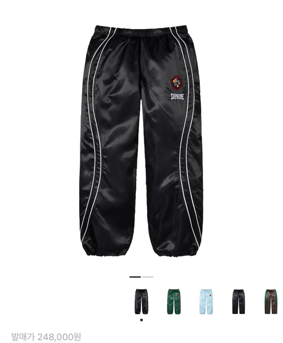 슈프림 사틴 트랙 팬츠 M 상품이미지2