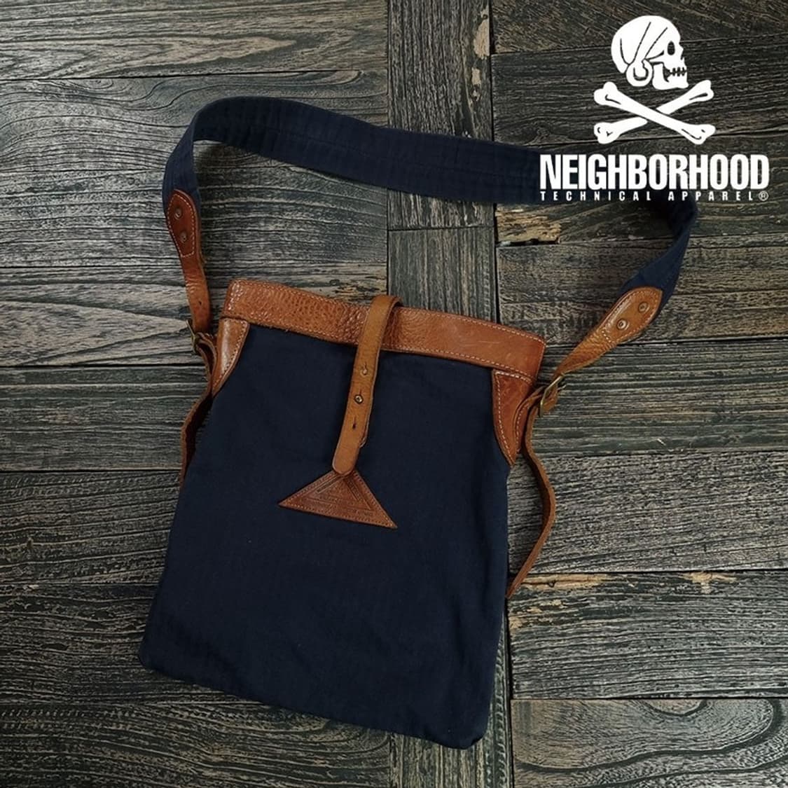 [네이버후드] 리얼 레더 코튼 크로스백 P01610 상품이미지1