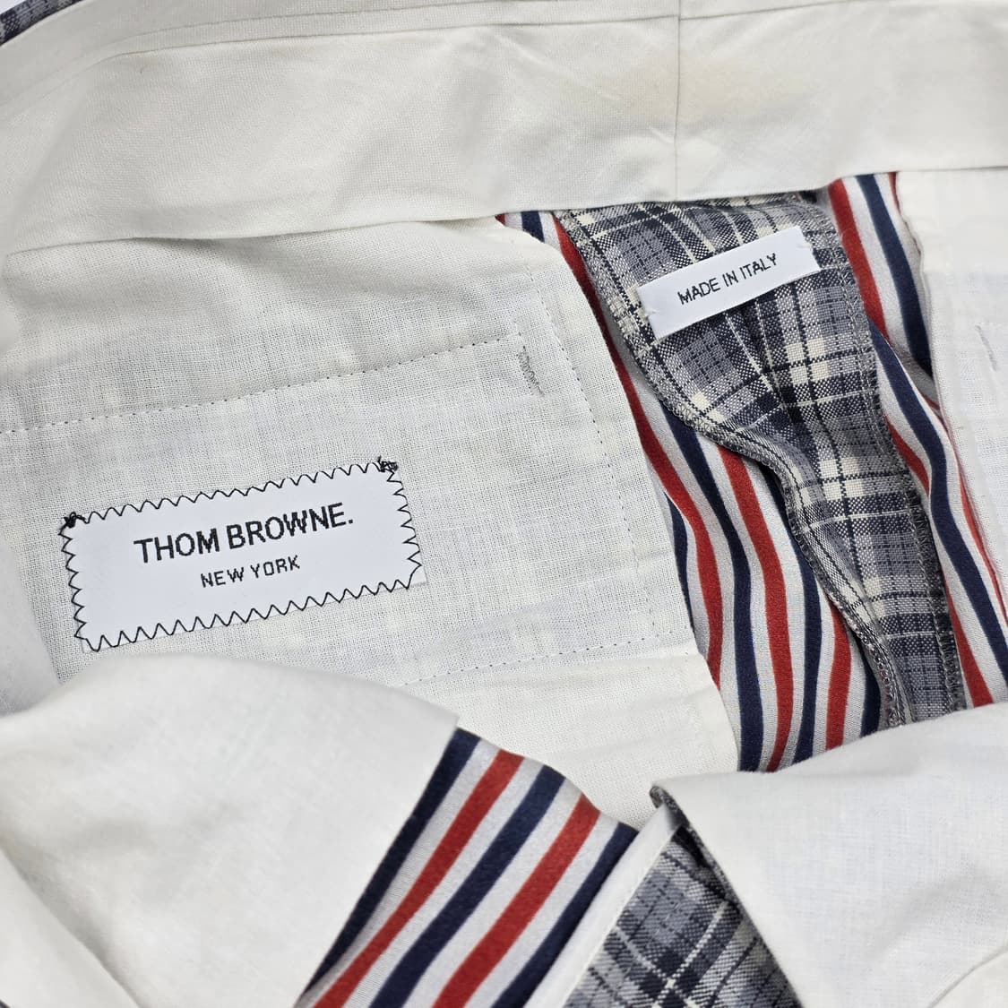 톰브라운 여성 체크 울 팬츠 상품이미지6