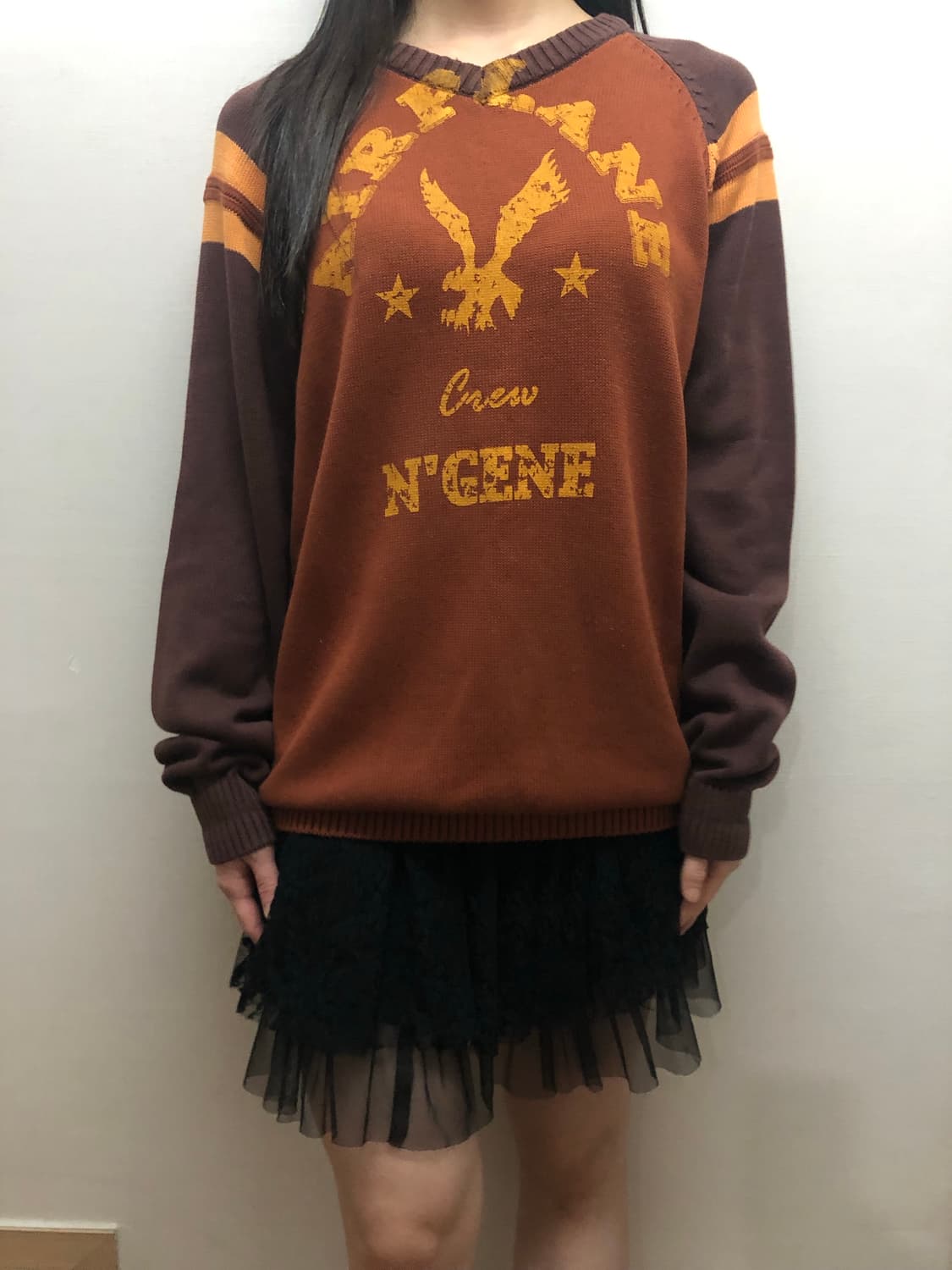 빈티지 와투케 브라운 니트 상품이미지6