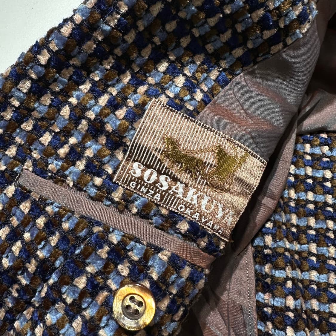 랑방 트위드 체크 싱글 블레이저 자켓 상품이미지9