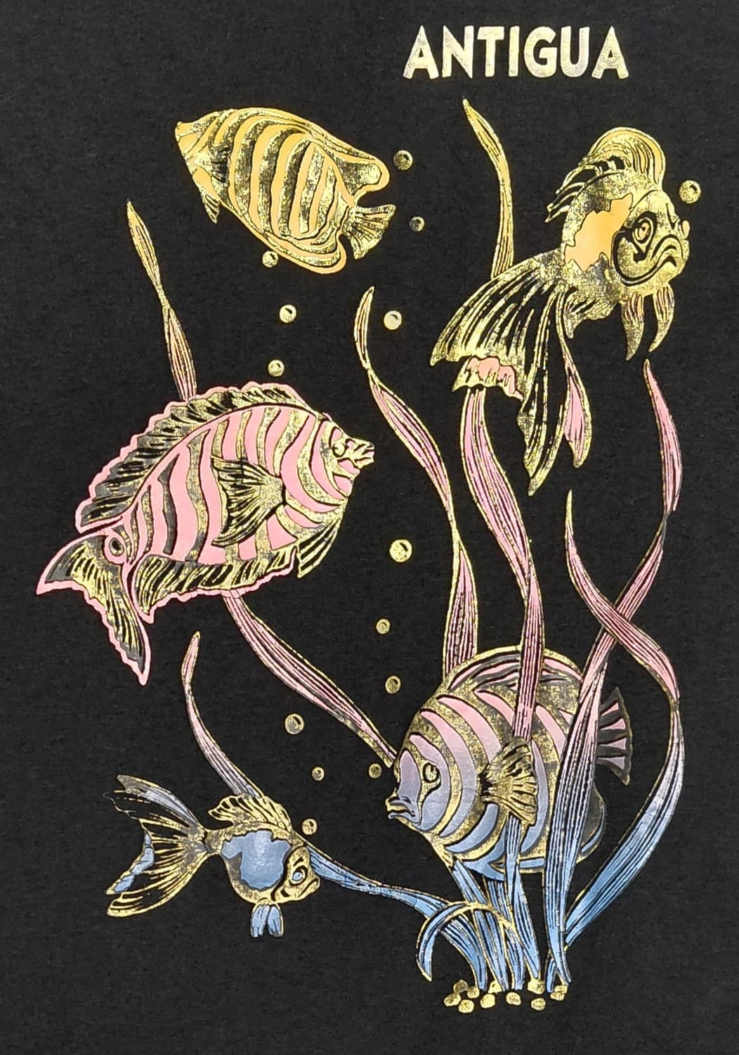 [XL] 90s Hanes 싱글스티치 'ANTIGUA' 열대어 티셔츠 상품이미지2