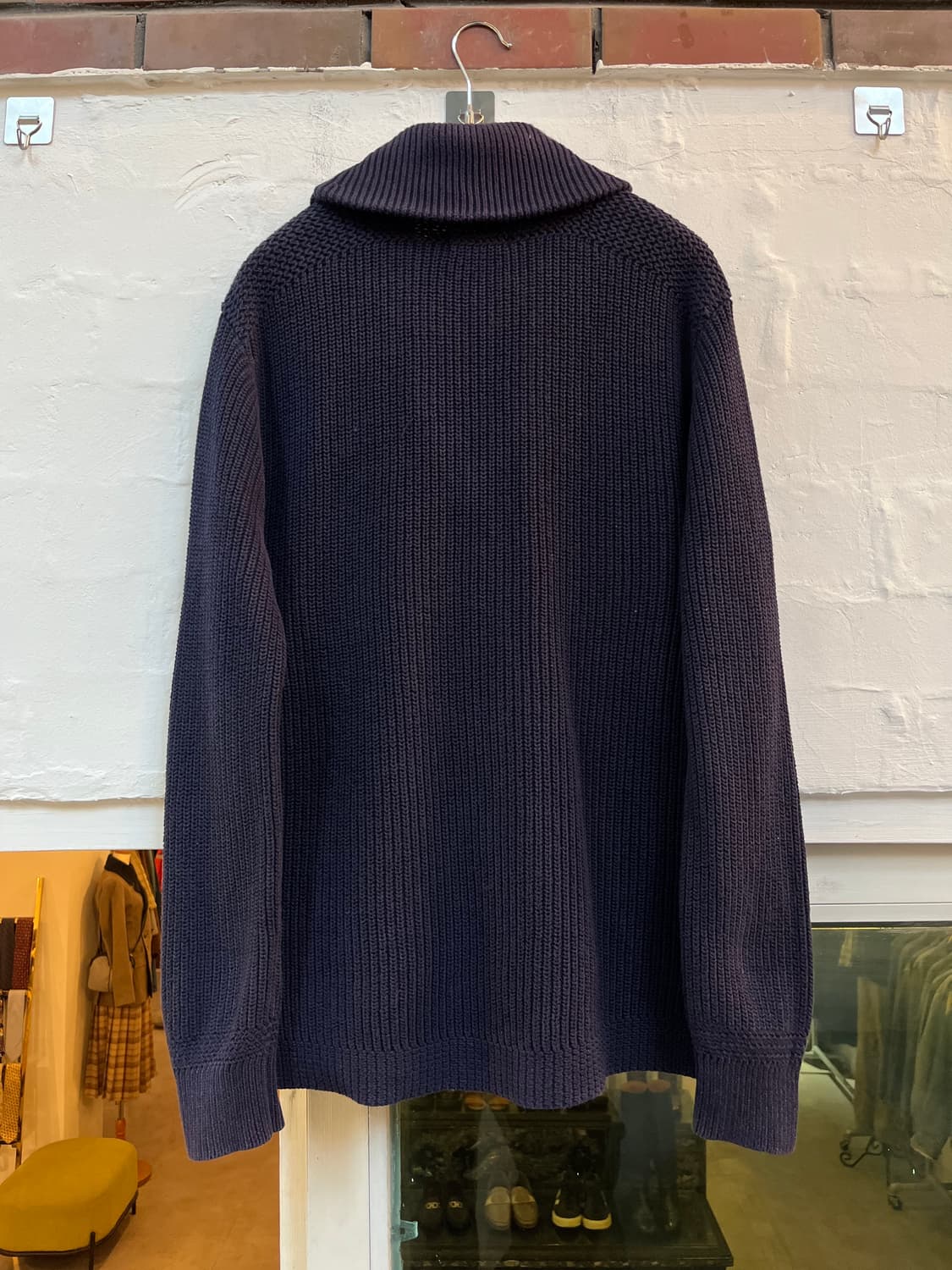 Polo Ralph Lauren 네이비 숄카라 가디건 S 상품이미지6