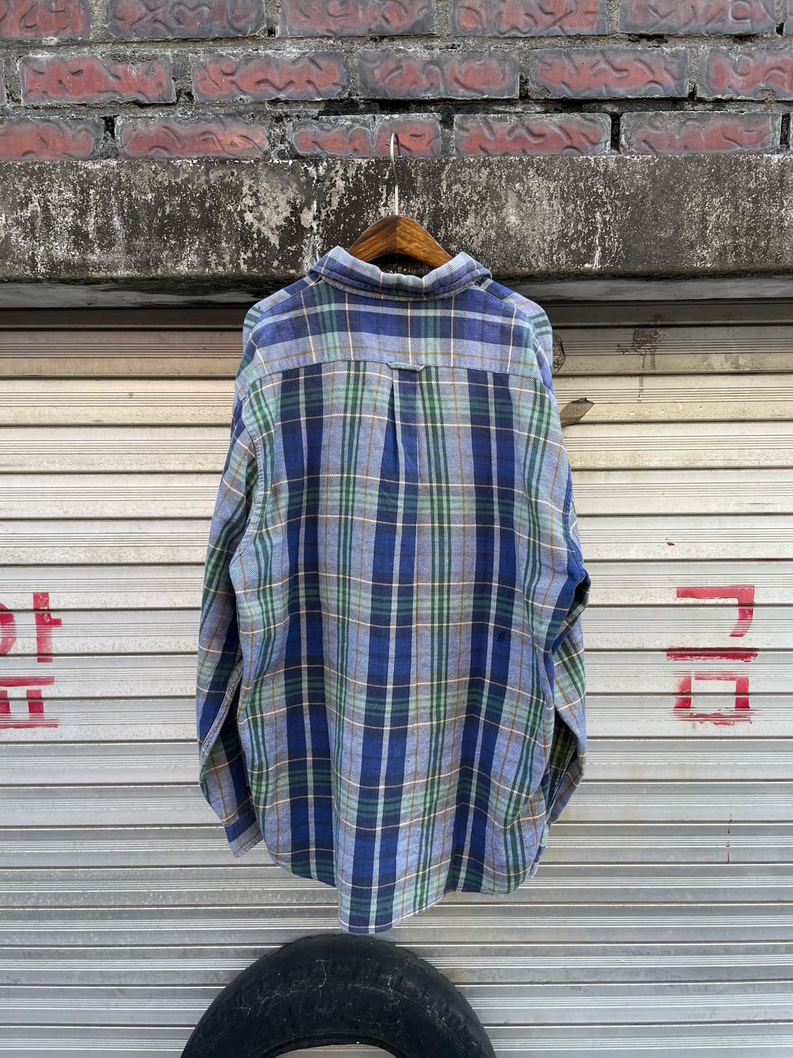 90-00s Stussy Flannel Faded Check Shirt 상품이미지6