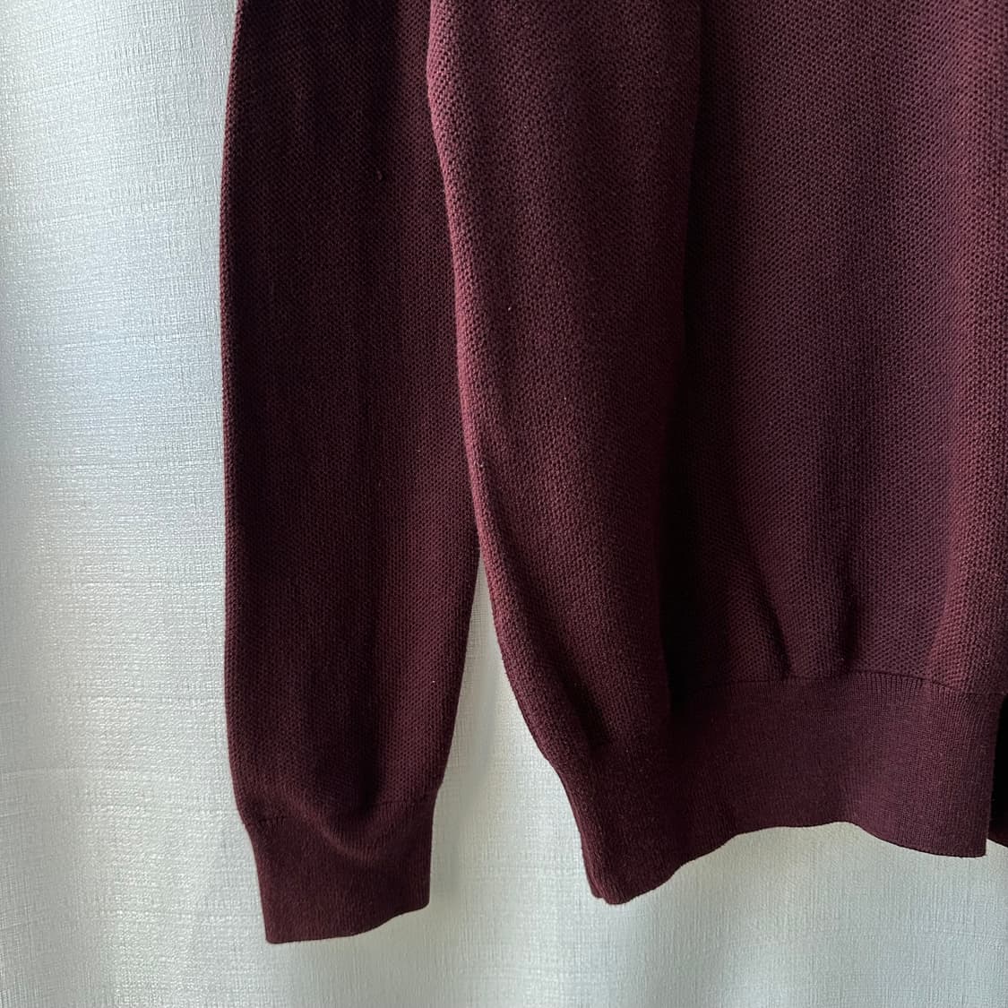 폴로 랄프로렌 피마 코튼 라운드 니트 버건디 M 상품이미지3