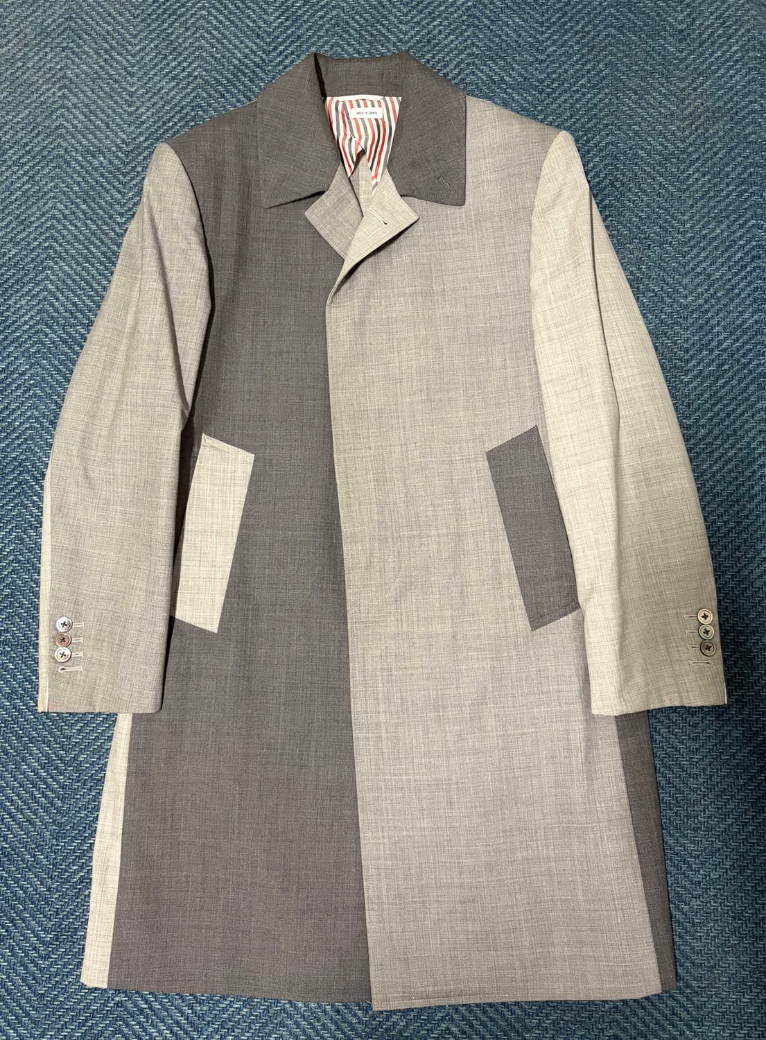 톰브라운 울120수 그레이 펀믹스 코트 1사이즈 상품이미지1