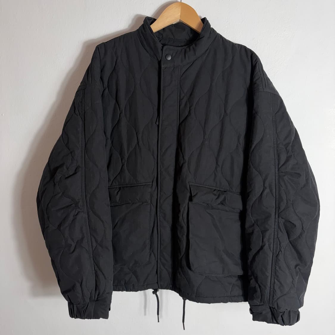 미니멀프로젝트 블랙 퀄팅 자켓 점퍼(XL) 상품이미지1