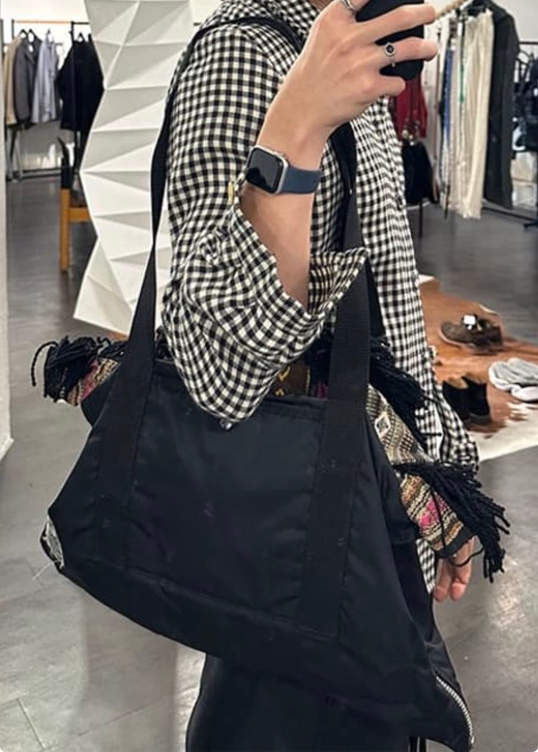 미하라 야스히로 러그 변형 토트백 상품이미지5