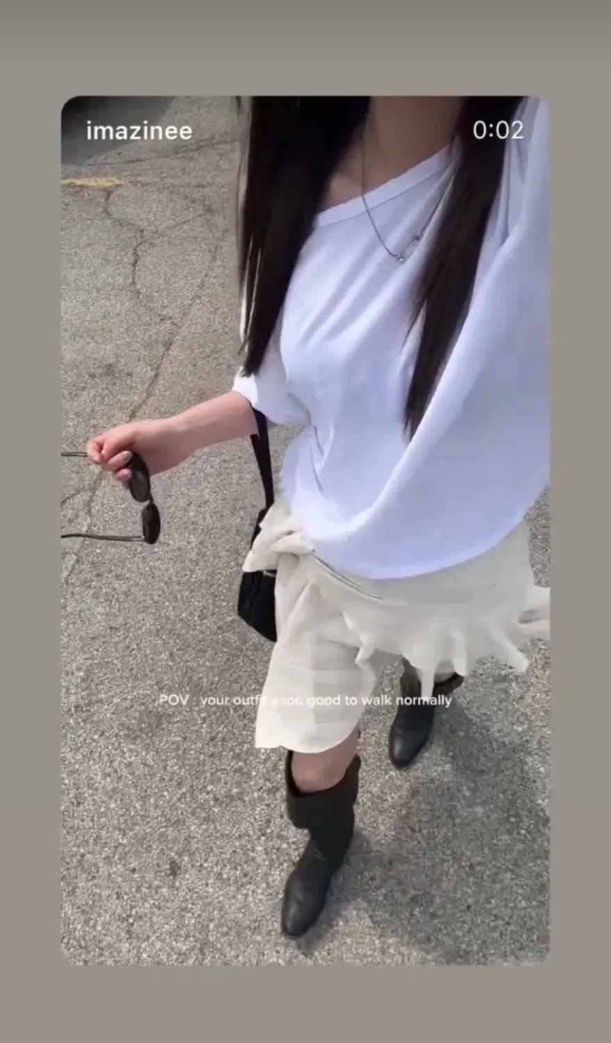 (새상품)DODE X 임데이 러플 레이어드 스커트(크림) 상품이미지2