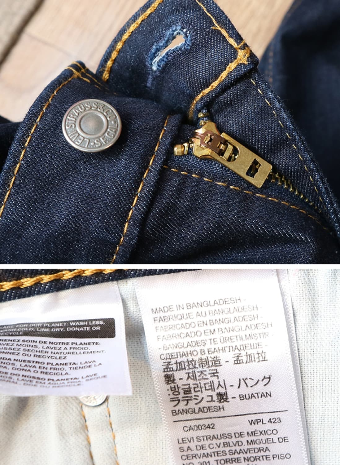 
LEVIS 리바이스 502 진청 인디고 데님 34사이즈 기장92 상품이미지8