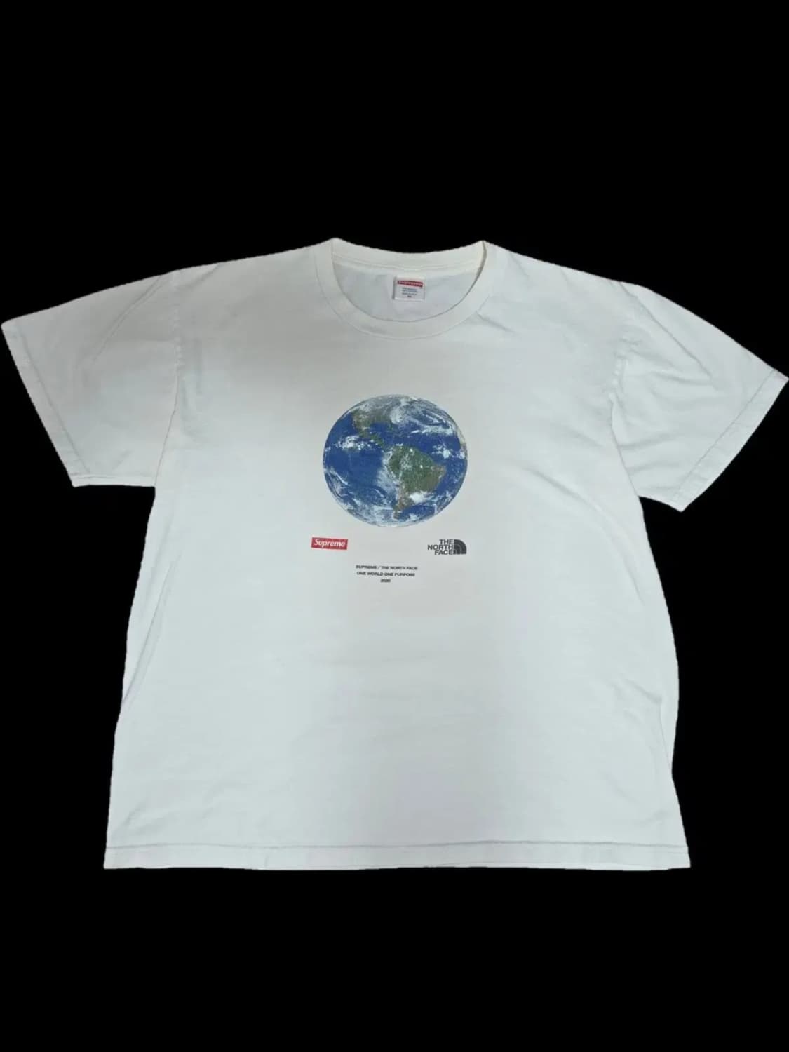 슈프림 x 노스페이스 원 월드 티셔츠 화이트 - 20SS 상품이미지2