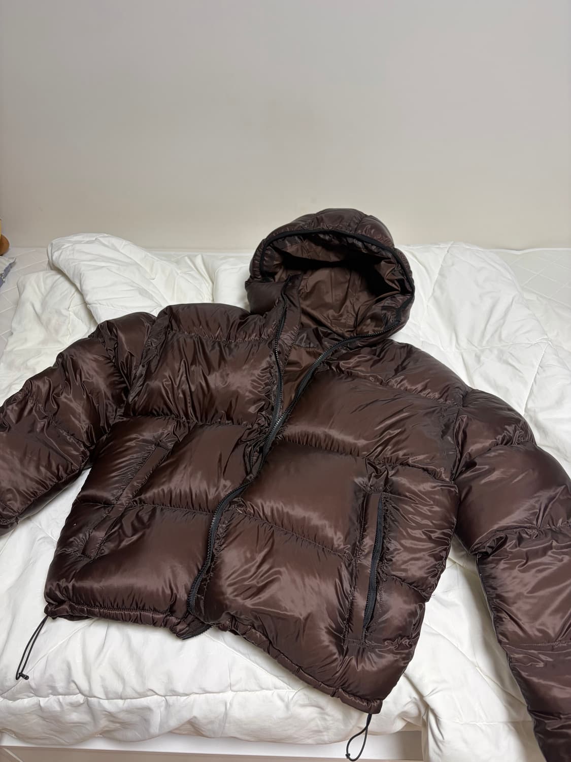 주앙옴므 마이크로 립스탑 덕다운 패딩 브라운 M 상품이미지2