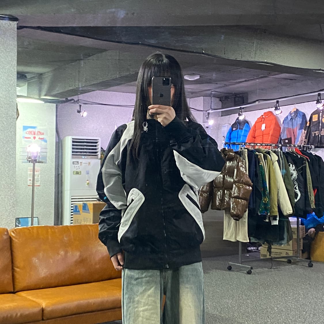 스파이더 베이스볼 하이넥 자켓 B4162 상품이미지1