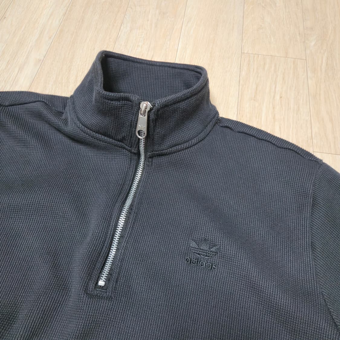 아디다스 와플 하프 집업 블랙 XL 상품이미지3