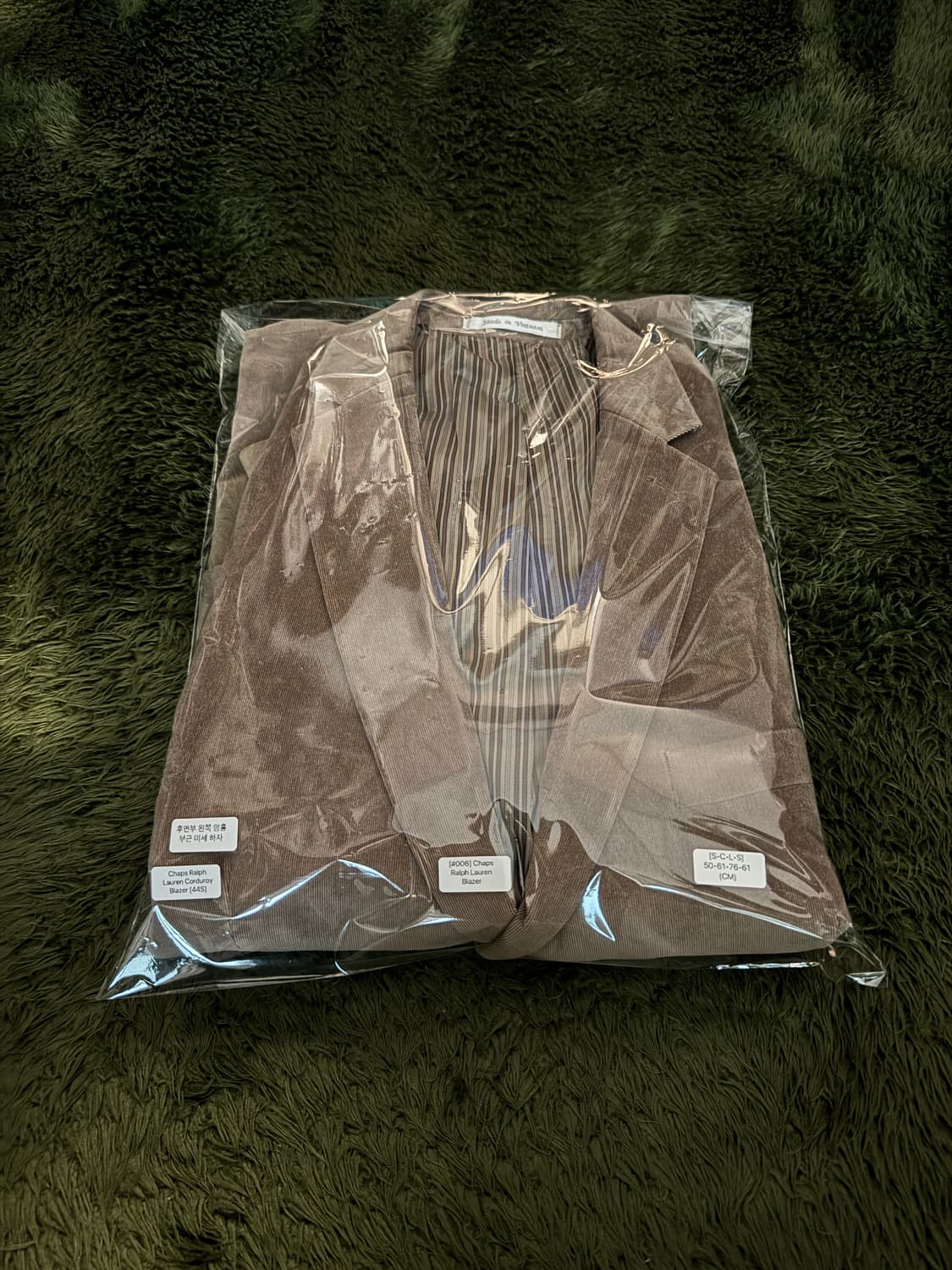 [44S] 00s VTG 챕스 랄프로렌 코듀로이 블레이저 자켓 상품이미지10
