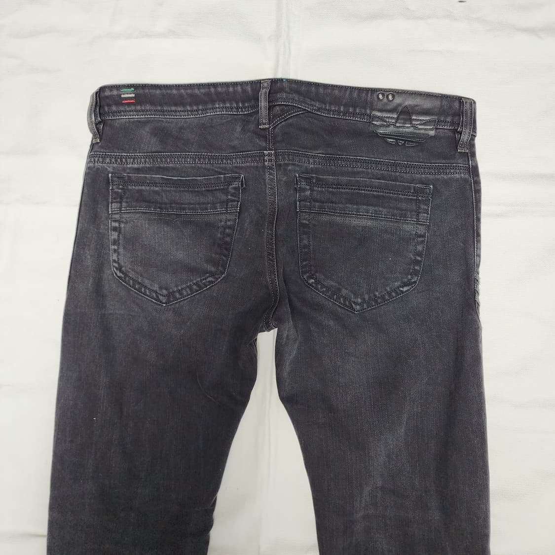 디젤 x 아디다스 흑청 락시크 데님팬츠 상품이미지6