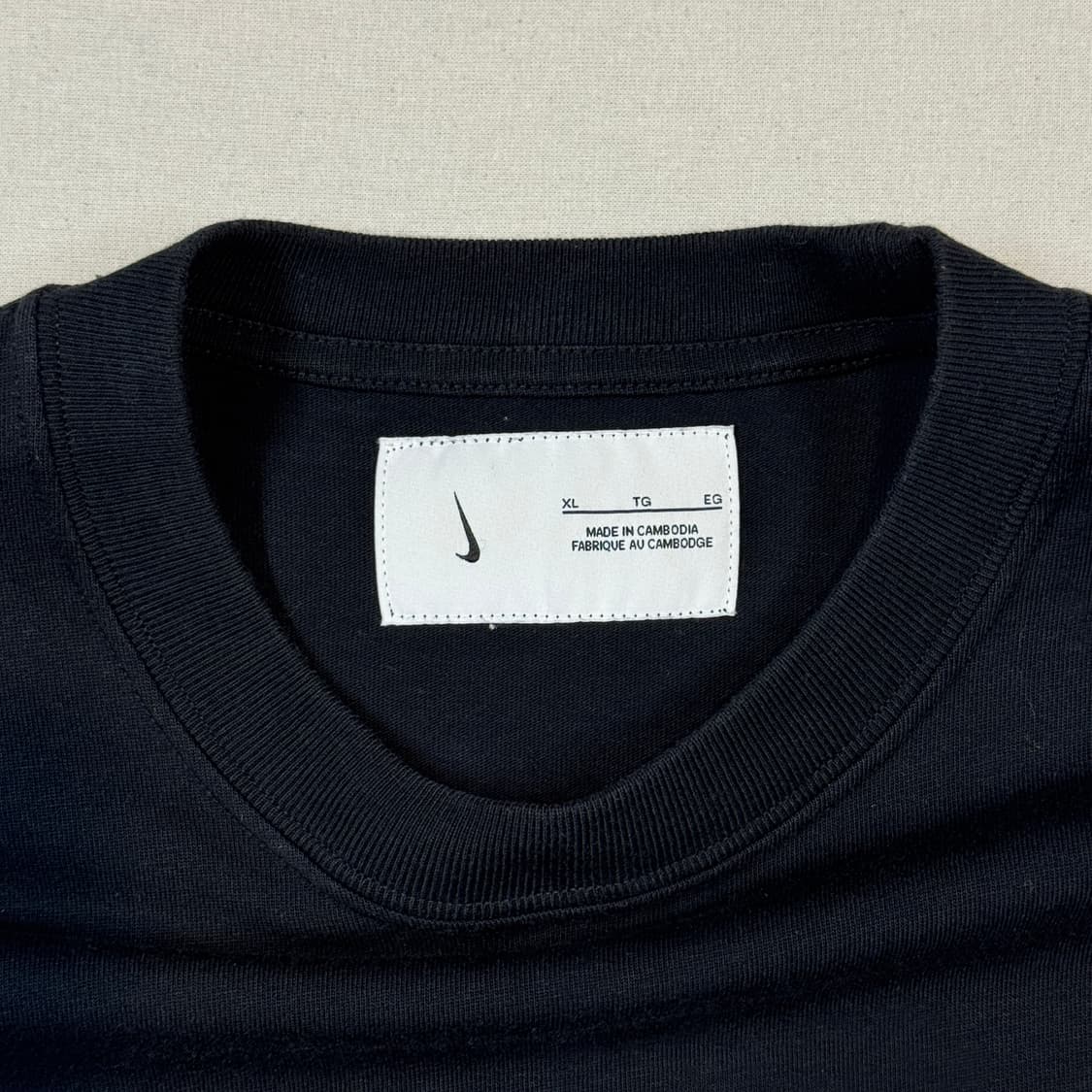 XL) 나이키 인사이드아웃 에어포스 블랙 반팔 티셔츠 상품이미지6