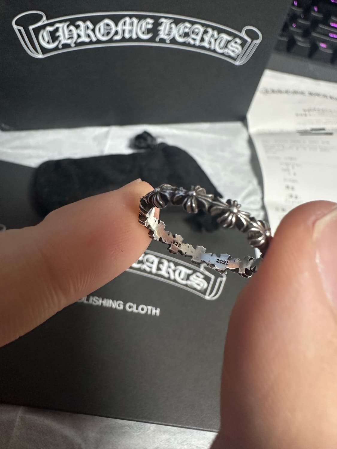 크롬하츠 Tiny E CH 플러스 링 us9 상품이미지3